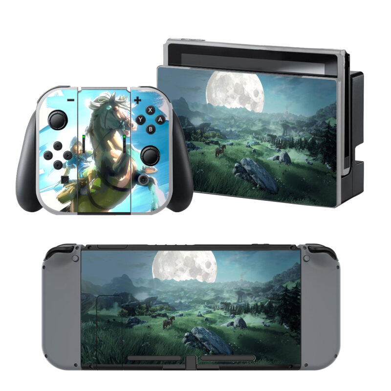 The Legend Of Zelda Breath Of The Wild Decal Cover For Nintendo Switch OLED & Nintendo Switch Design 5