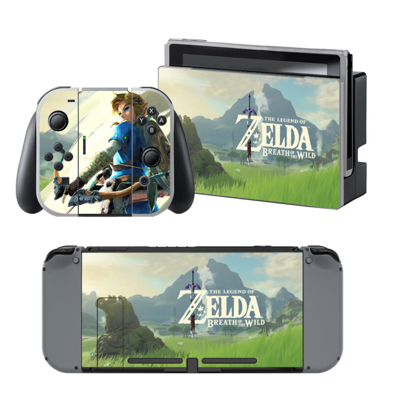 The Legend Of Zelda Breath Of The Wild Decal Cover For Nintendo Switch OLED & Nintendo Switch Design 6