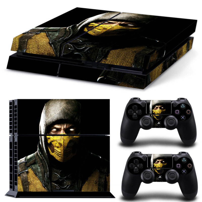 Scorpion Mortal Kombat PS4 Skin Sticker