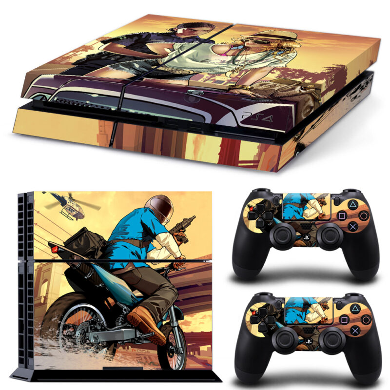 Grand Theft Auto V PS4 Skin Sticker Design 1