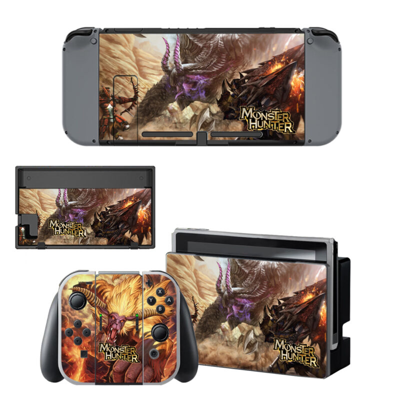 Monster Hunter Decal Cover For Nintendo Switch & Nintendo Switch OLED Design 1