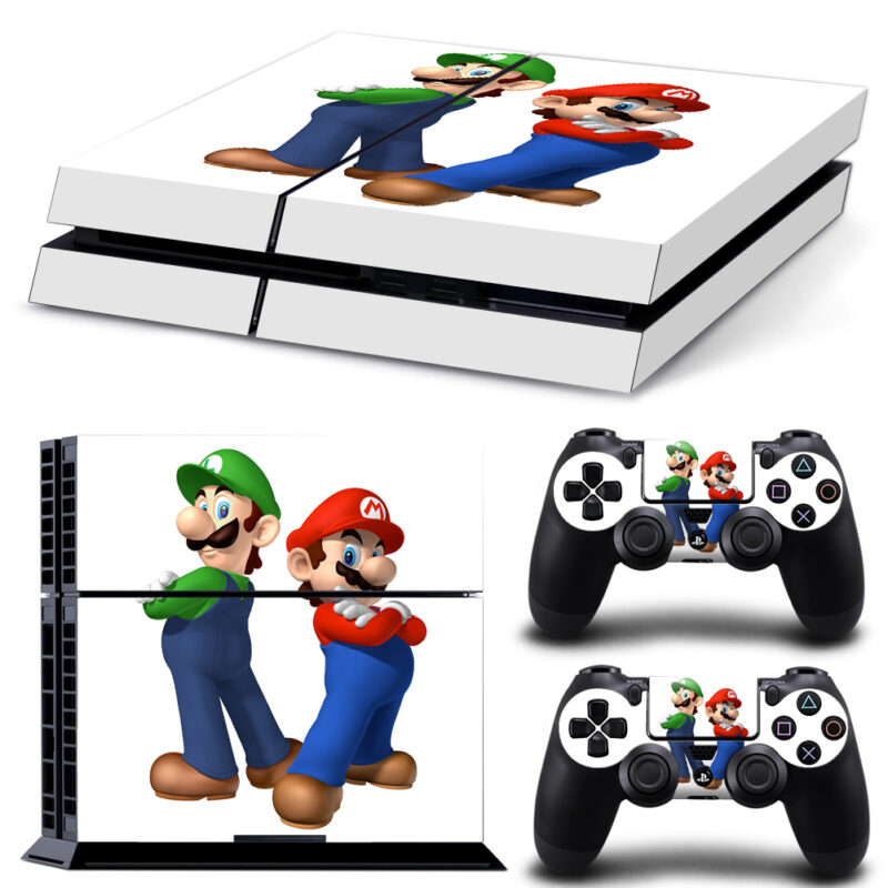 Super Mario And Luigi PS4 Skin Sticker