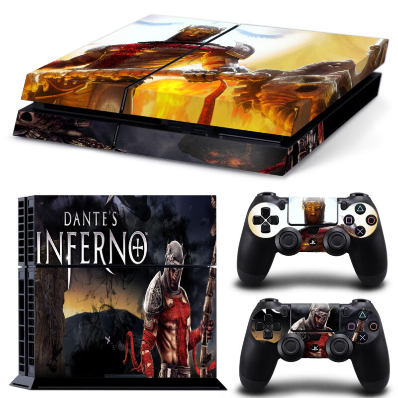 Dante's Inferno Game PS4 Skin Sticker