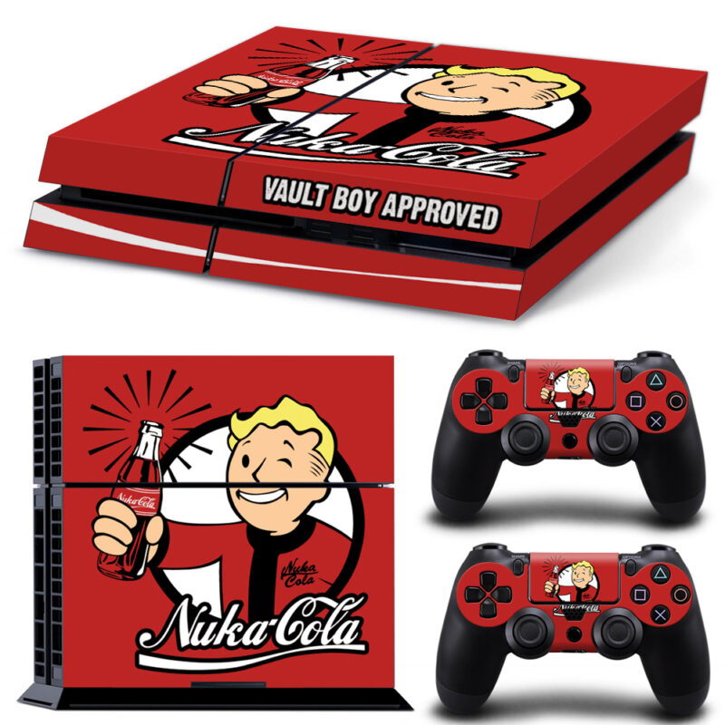 Nuka Cola Vault Boy Approved Skin Sticker For PS4 And Controllers Design 1