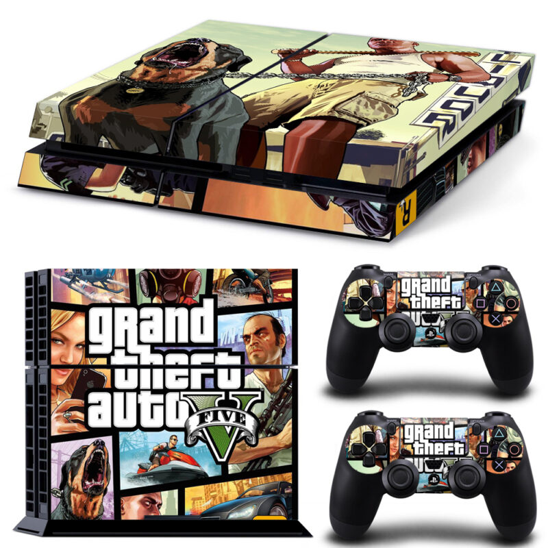 Grand Theft Auto V Game Skin Sticker For PS4 And Controllers Design 4