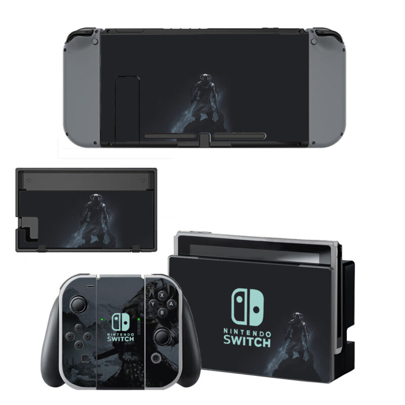 The Elder Scrolls V Skyrim Decal Cover For Nintendo Switch & Nintendo Switch OLED Design 2