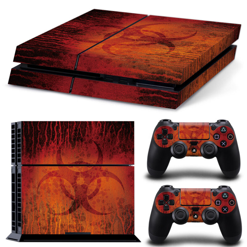 Biohazard PS4 Skin Sticker