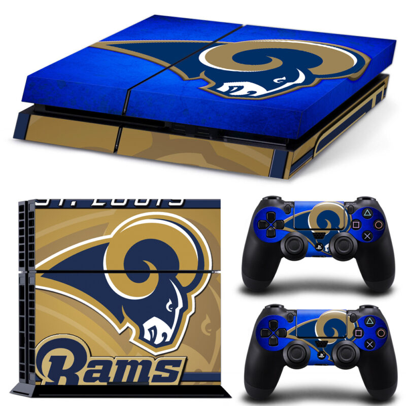 St. Louis Rams Skin Sticker For PS4 And Controllers