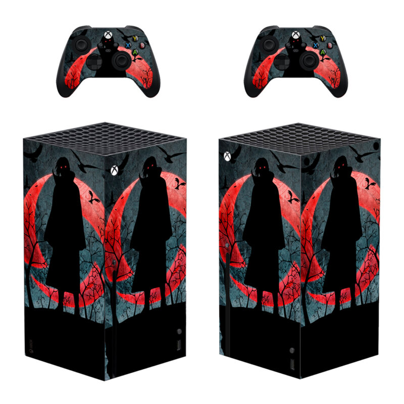 Uchiha Itachi Dark Skin Sticker For Xbox Series X And Controllers