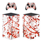 Blood Drops Texture Splatter Skin Sticker For Xbox Series X And Controllers