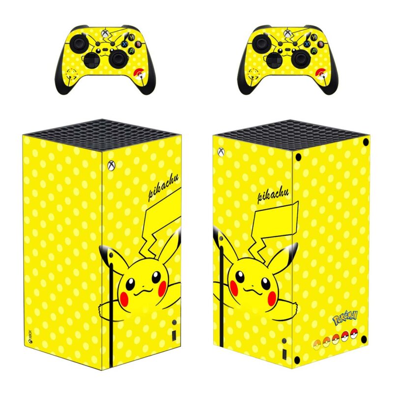 Pokemon Pikachu Skin Sticker For Xbox Series X And Controllers