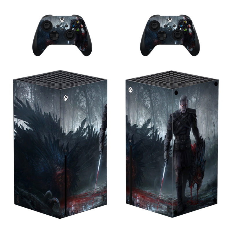 Geralt Of Rivia The Witcher 3: Wild Hunt Skin Sticker For Xbox Series X And Controllers