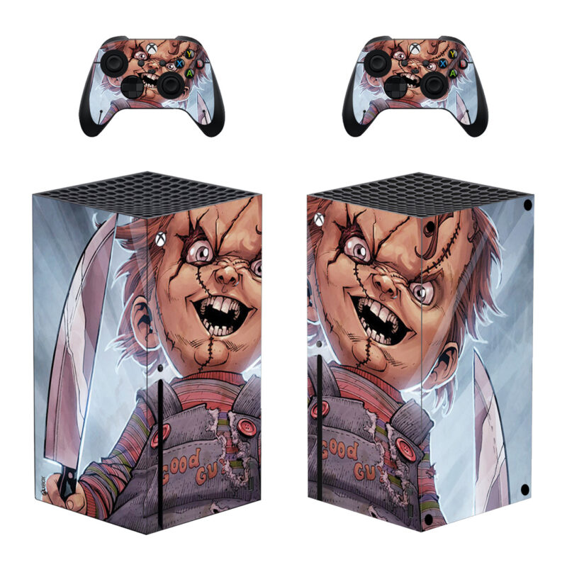 Chucky Skin Sticker For Xbox Series X And Controllers