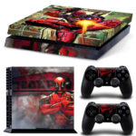 Deadpool Wade Wilson Skin Sticker For PS4 And Controllers