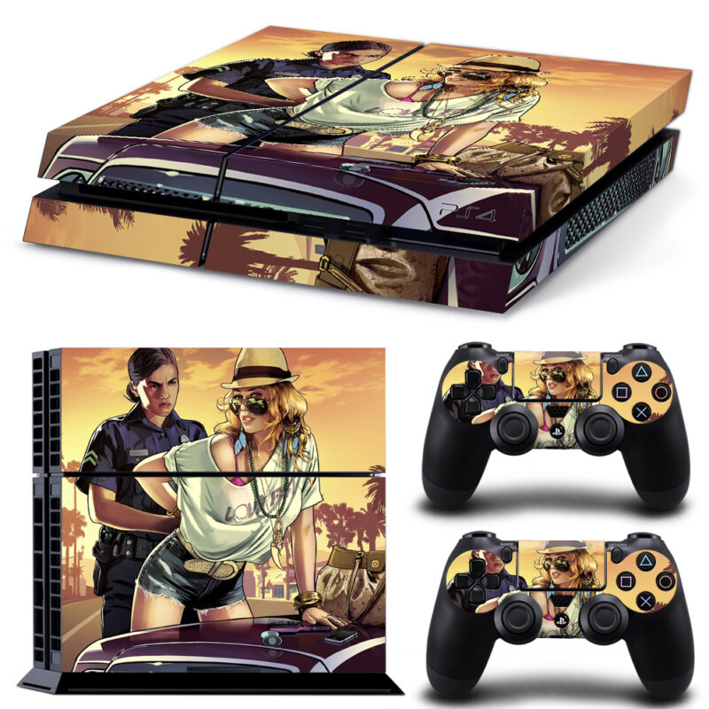 Grand Theft Auto V Game PS4 Skin Sticker Design 12