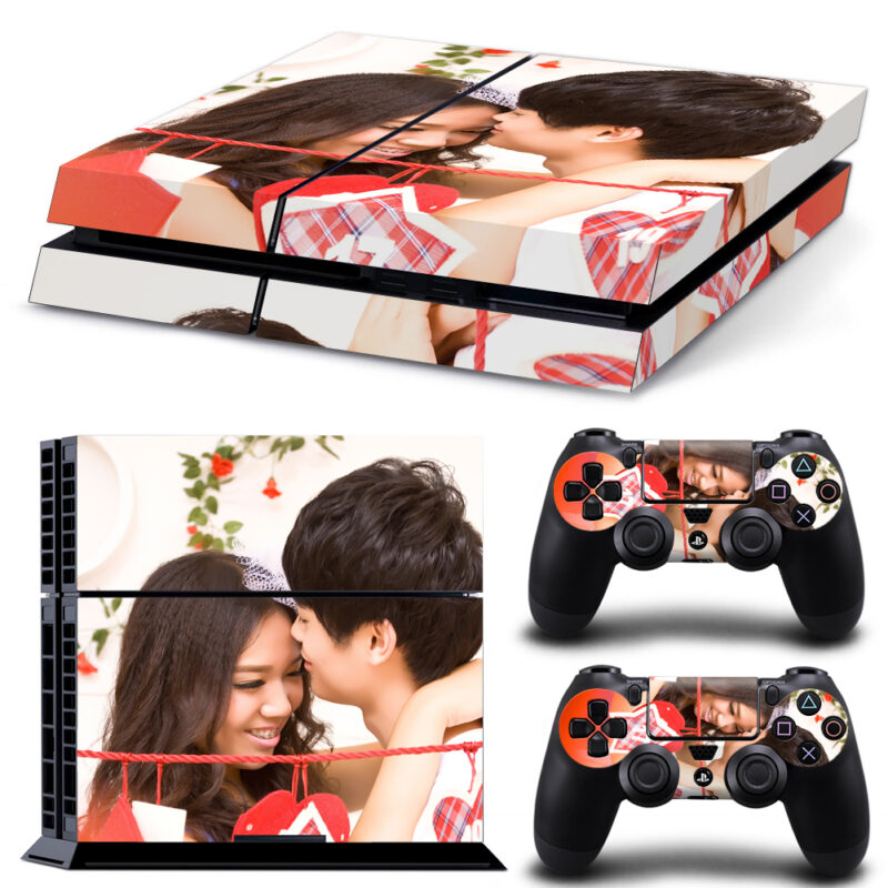 Lovely Couple Skin Sticker For PS4 And Controllers