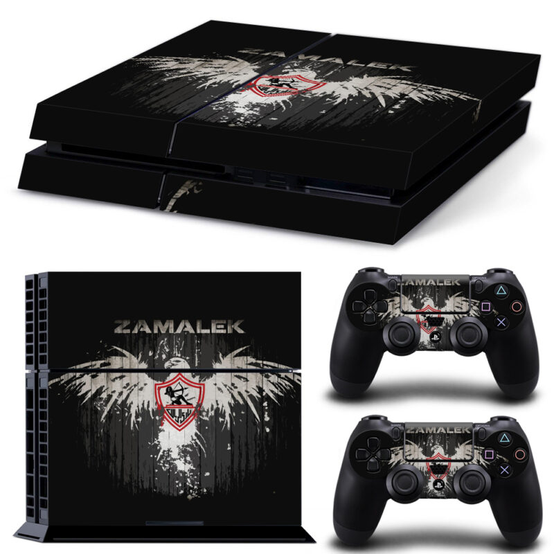 Zamalek SC Numbers Typography Skin Sticker For PS4 And Controllers