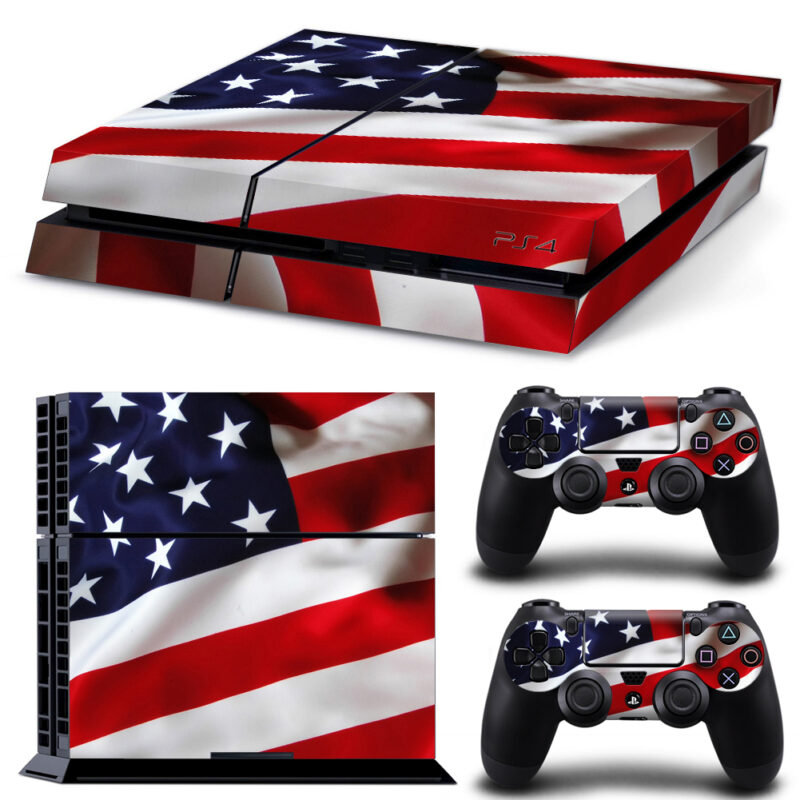 USA Flag PS4 Skin Sticker