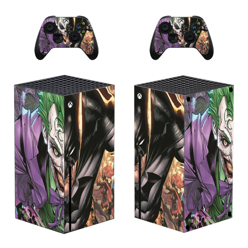 Batman And Joker Skin Sticker For Xbox Series X And Controllers