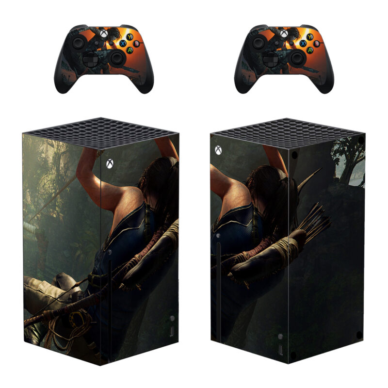 Shadow Of The Tomb Raider Game Skin Sticker For Xbox Series X And Controllers