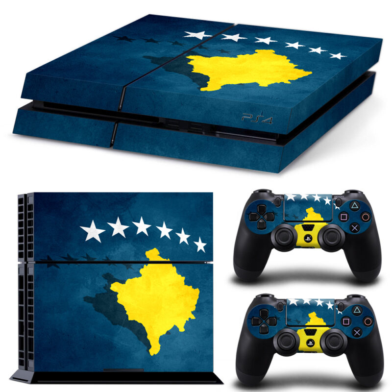 Republic Of Kosovo Flag PS4 Skin Sticker