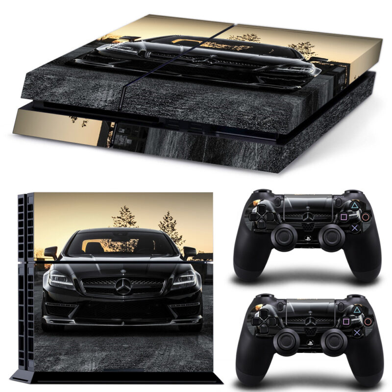 Black Mercedes-Benz PS4 Skin Sticker