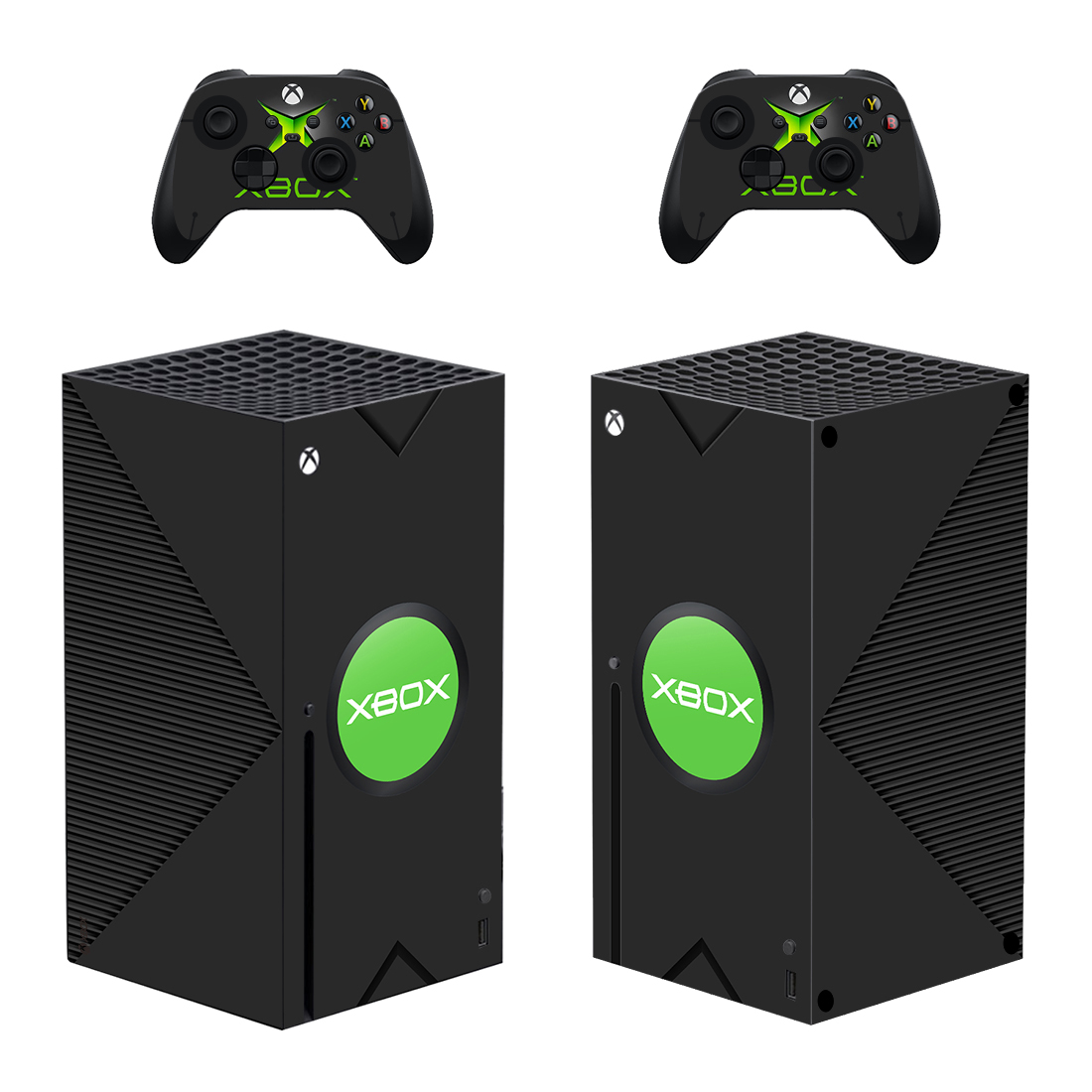 Original Xbox Skin Sticker For Xbox Series X And Controllers Design 1