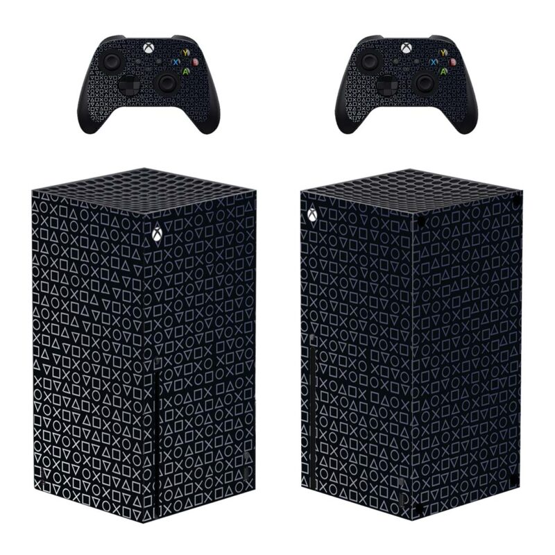 Ps5 Pattern Skin Sticker For Xbox Series X And Controllers