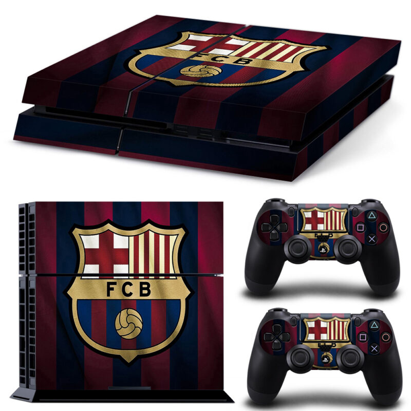 FC Barcelona Skin Sticker For PS4 And Controllers Design 3