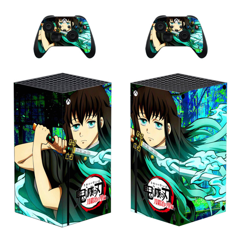 Demon Slayer Anime Muichiro Tokito With Sword Skin Sticker For Xbox Series X And Controllers