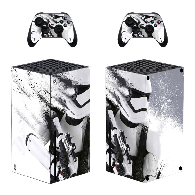 Star Wars Stormtrooper Skin Sticker For Xbox Series X And Controllers Design 1