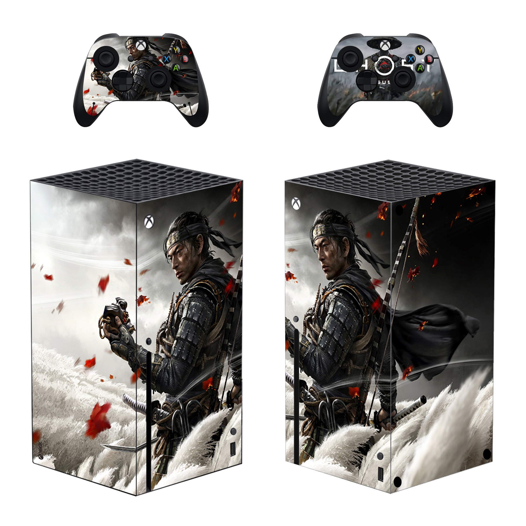 Ghost Of Tsushima Skin Sticker For Xbox Series X And Controllers Design 1