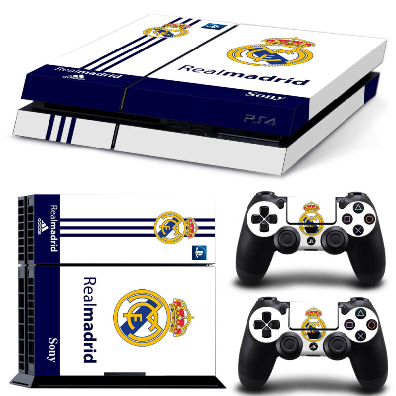 Real Madrid CF Skin Sticker For PS4 And Controllers