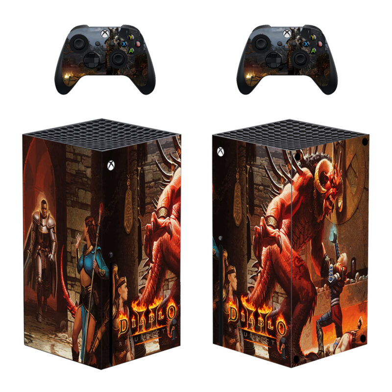 Diablo II: Resurrected Game Skin Sticker For Xbox Series X And Controllers Design 3