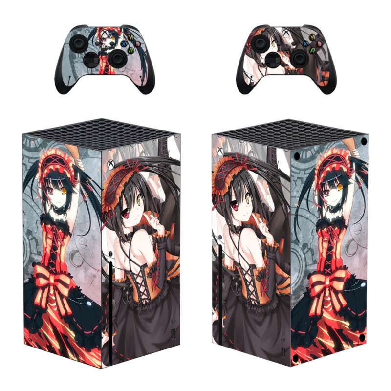 Tokisaki Kurumi Skin Sticker For Xbox Series X And Controllers