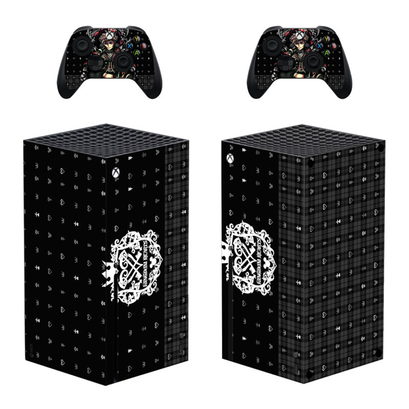 Kingdom Hearts III And Pattern Skin Sticker For Xbox Series X And Controllers