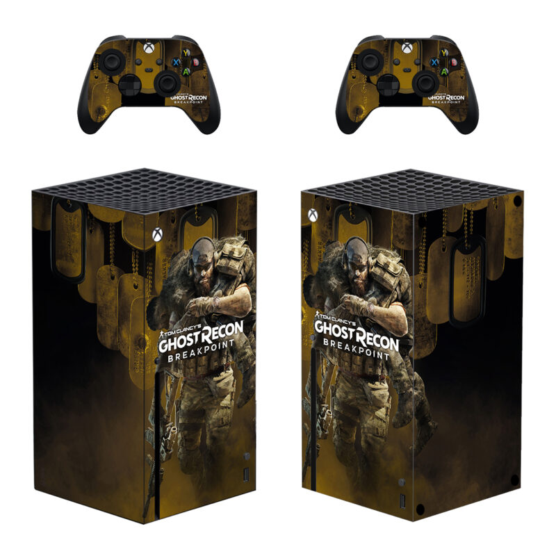 Tom Clancy's Ghost Recon Breakpoint Game Skin Sticker For Xbox Series X And Controllers Design 4