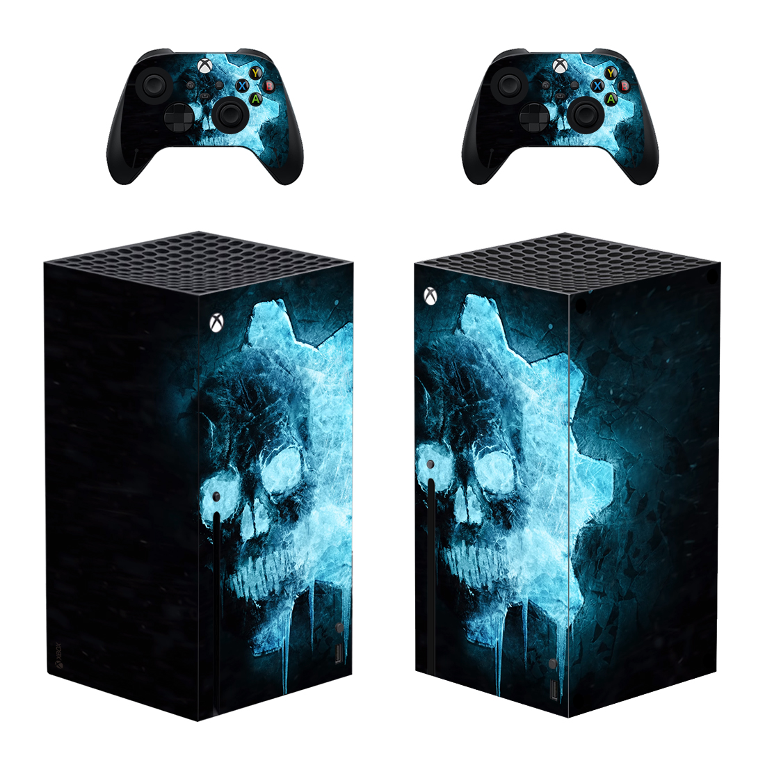 Gears Of War 5 Crimson Omen Skin Sticker For Xbox Series X And Controllers Design 1