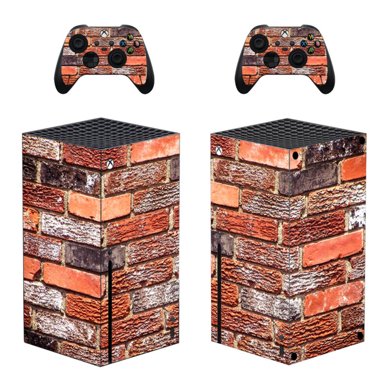 Brick Wall Pattern Skin Sticker For Xbox Series X And Controllers