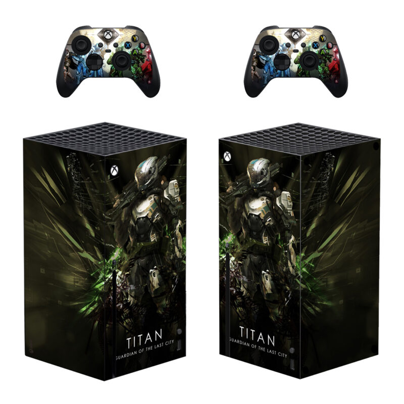 Destiny 2 Titan Guardian Of The Last City Skin Sticker For Xbox Series X And Controllers