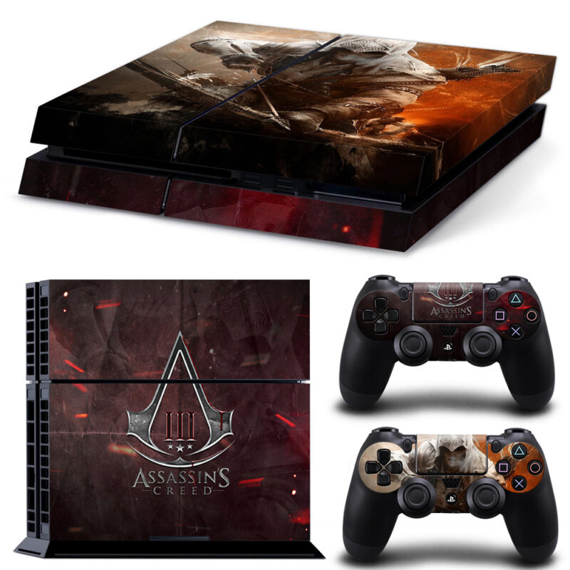 Assassin's Creed III Skin Sticker For PS4 And Controllers