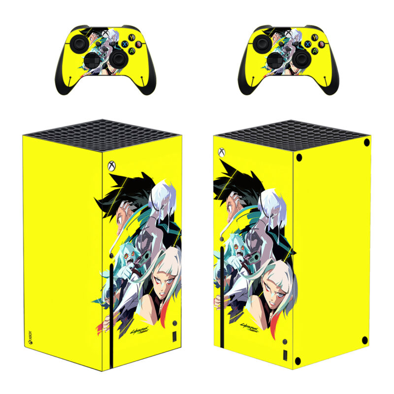 Cyberpunk: Edgerunners Skin Sticker For Xbox Series X And Controllers Design 3