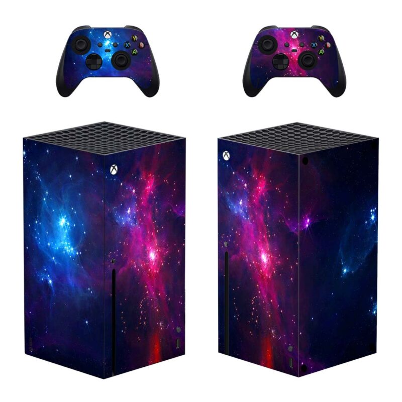 Nebula Space Skin Sticker For Xbox Series X And Controllers