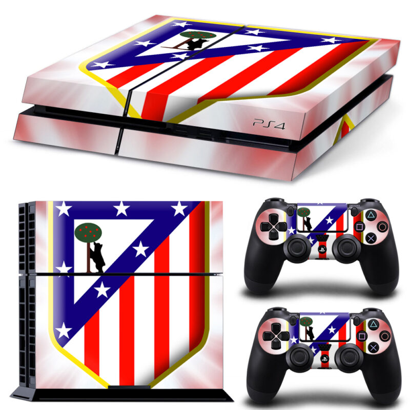 Atlético De Madrid Skin Sticker For PS4 And Controllers