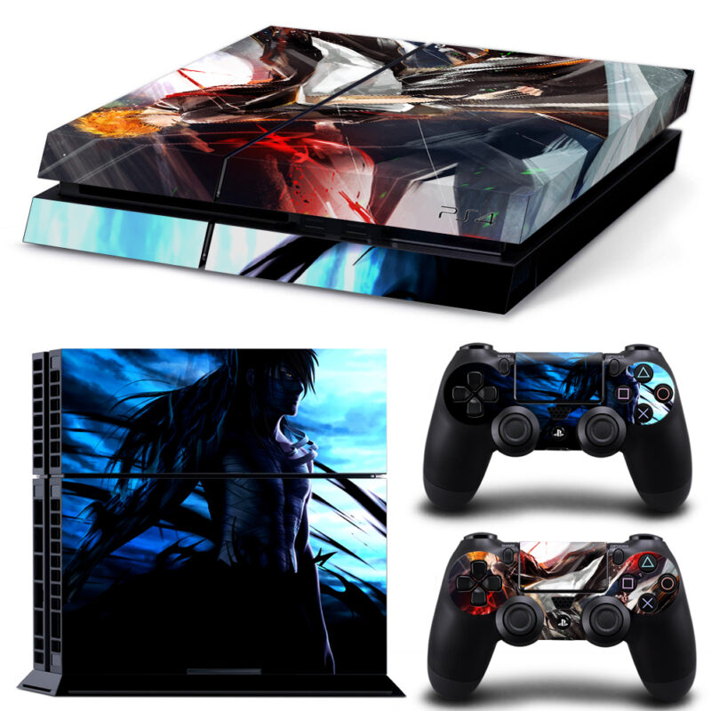 Bleach Ichigo Kurosaki Final Form And Tensa Zangetsu PS4 Skin Sticker