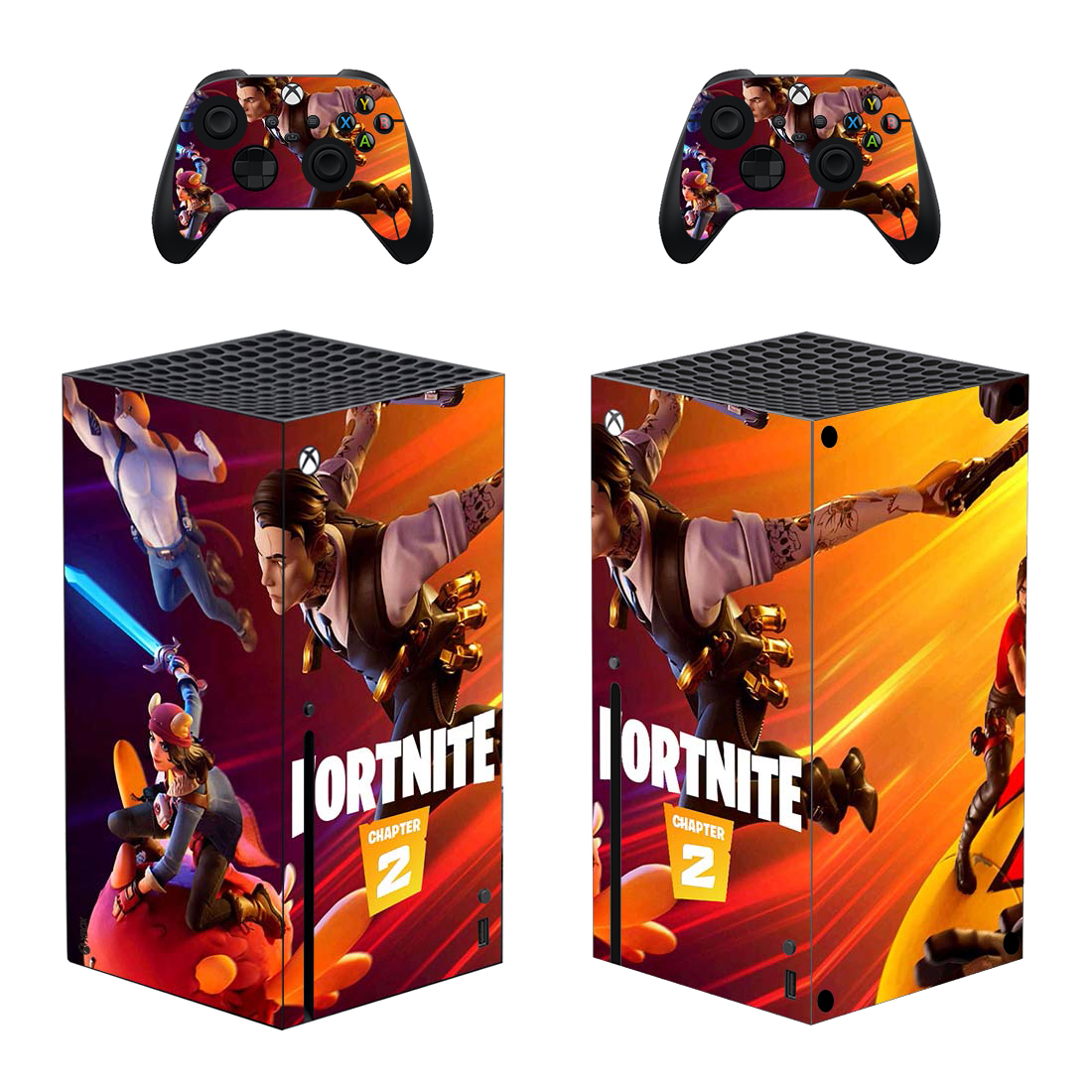 Fortnite Chapter 2 Game Skin Sticker For Xbox Series X And Controllers Design 3