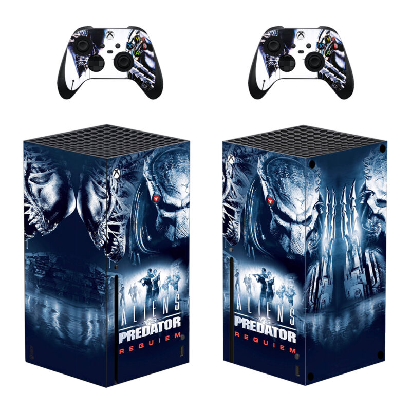 AVPR: Aliens Vs Predator - Requiem Decal Cover For Xbox Series X And Controllers