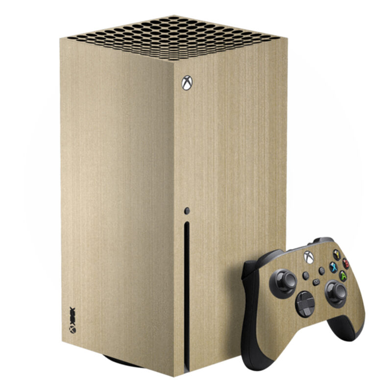 Light Brown Texture Skin Sticker For Xbox Series X And Controllers