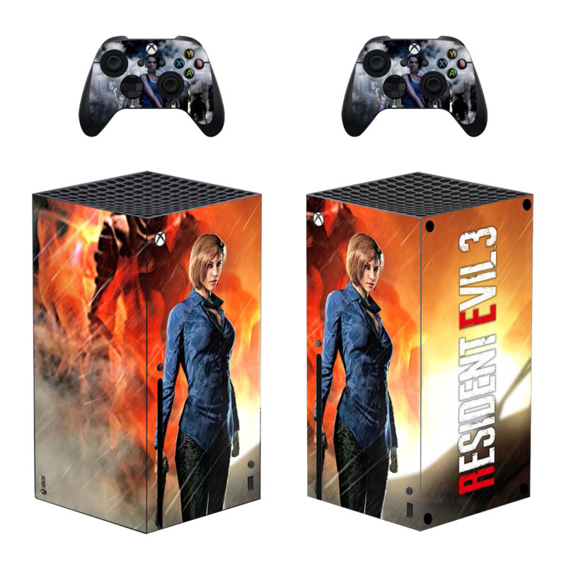 Resident Evil 3 Game Skin Sticker For Xbox Series X And Controllers Design 3