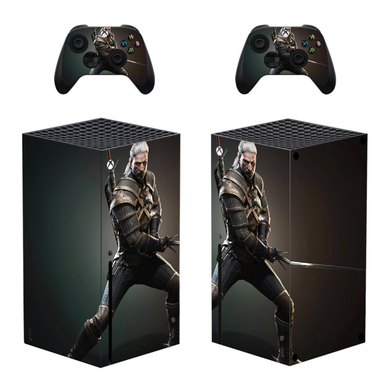 The Witcher 3: Wild Hunt Geralt Of Rivia Skin Sticker For Xbox Series X And Controllers